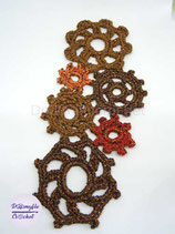 Steampunk gears bookmark