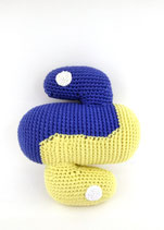 Python language  logo crocheted plush