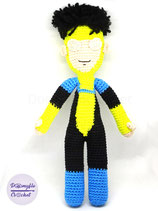 Poupée Invincible super heros comics amigurumi en coton