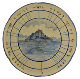 Plat diviseur " Mont Saint-Michel bleu"