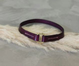 Markenhalsband Blankleder Naht