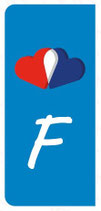 Sticker Plaque Gauche 2 Coeurs