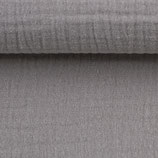 Double Gauze / Musselin Jenke uni grau