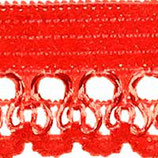 Elastic-Abschlusslitze rot