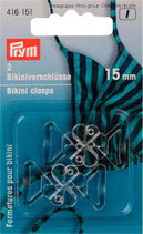 Bikini- und Gürtelverschluss KST Kleeblatt 15 mm transparent