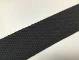 Baumwoll-Gurtband 40 mm schwarz