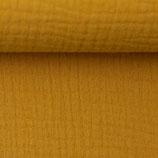 Double Gauze / Musselin Jenke uni senf