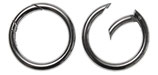 Veno Ring-Schnappverschluss silber 38 mm