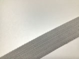 Baumwoll-Gurtband 40 mm silbergrau