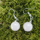Boucles d'oreilles Quartz rose