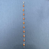 Bracelet Ambre argenté N°2