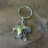 Porte clef chromé tortue marine