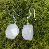 Boucles d'oreilles Quartz rose