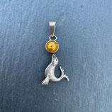 Pendentif Ambre  N° 3 Otarie