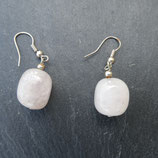 Boucles d'oreilles Quartz Rose