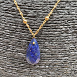 Collier Doré Lapis Lazuli