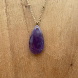 Collier Doré Améthyste N°2