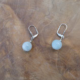 Boucles d'oreilles Calcite Bleue