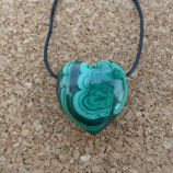 Pendentif Cœur Malachite N° 2