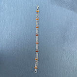 Bracelet Ambre argenté N°1