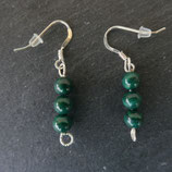 Boucles d'oreilles Malachite