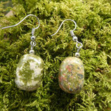 Boucles d'oreilles Unakite