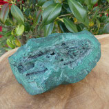 Malachite brute & visage  polie