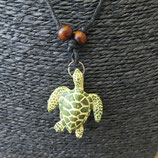 Collier  tortue marine verte