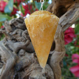 Pendule Calcite Orange