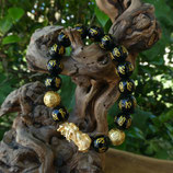 Bracelet Chinois N° 1 - Obsidienne Noire