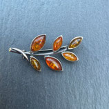 Broche Ambre  N° 5 Feuille