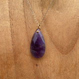 Collier Doré Améthyste N°3