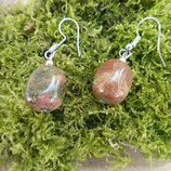 Boucles d'oreilles Unakite