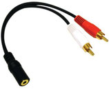 RCA to 3.5 mm jack conversion