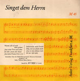 Gemischter Chor der Methodistengemeinde (Ebenezer-Gemeinde Frankfurt) - Singet dem Herrn AV 5002