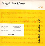 Chor des Prediger-Seminars der Methodistenkirche Frankfurt - Singet dem Herrn AV 5007
