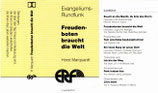 Horst Marquardt : Freudenboten braucht die Welt (ERF)