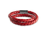 Lederarmband Premium Edition| Coral Red