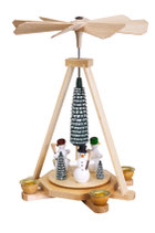 Pyramide mit Schneemänner bunt