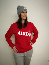 Unisex Sweatshirt ALSTER (rot /weiß)