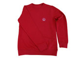 Unisex Sweatshirt moin (rot / weiß)