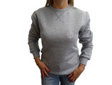 Unisex Sweatshirt moin (grau / weiß)