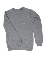 Unisex Sweatshirt moin (grau / weiß)