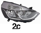 Faro Anteriore Dx Profilo Cromato H1+H7