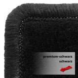 Fahrerhausteppich 4-teilig  kompatibel mit MB Atego 1 ( Facelift) - Premium schwarz / 91004