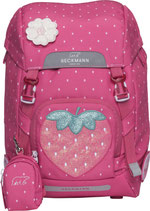 BECKMANN Schulrucksack Classic Strawberry
