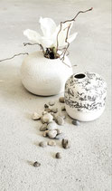 Wolken Vase weiss