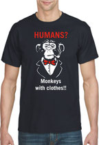 HUMANS MONKEYS WITH CLOTHES