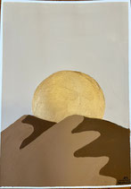 Einfache Landschaft "Goldene Sonne"