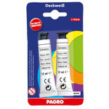 PAGRO Deckweiß 2 Stück 12 ml im Blister weiß